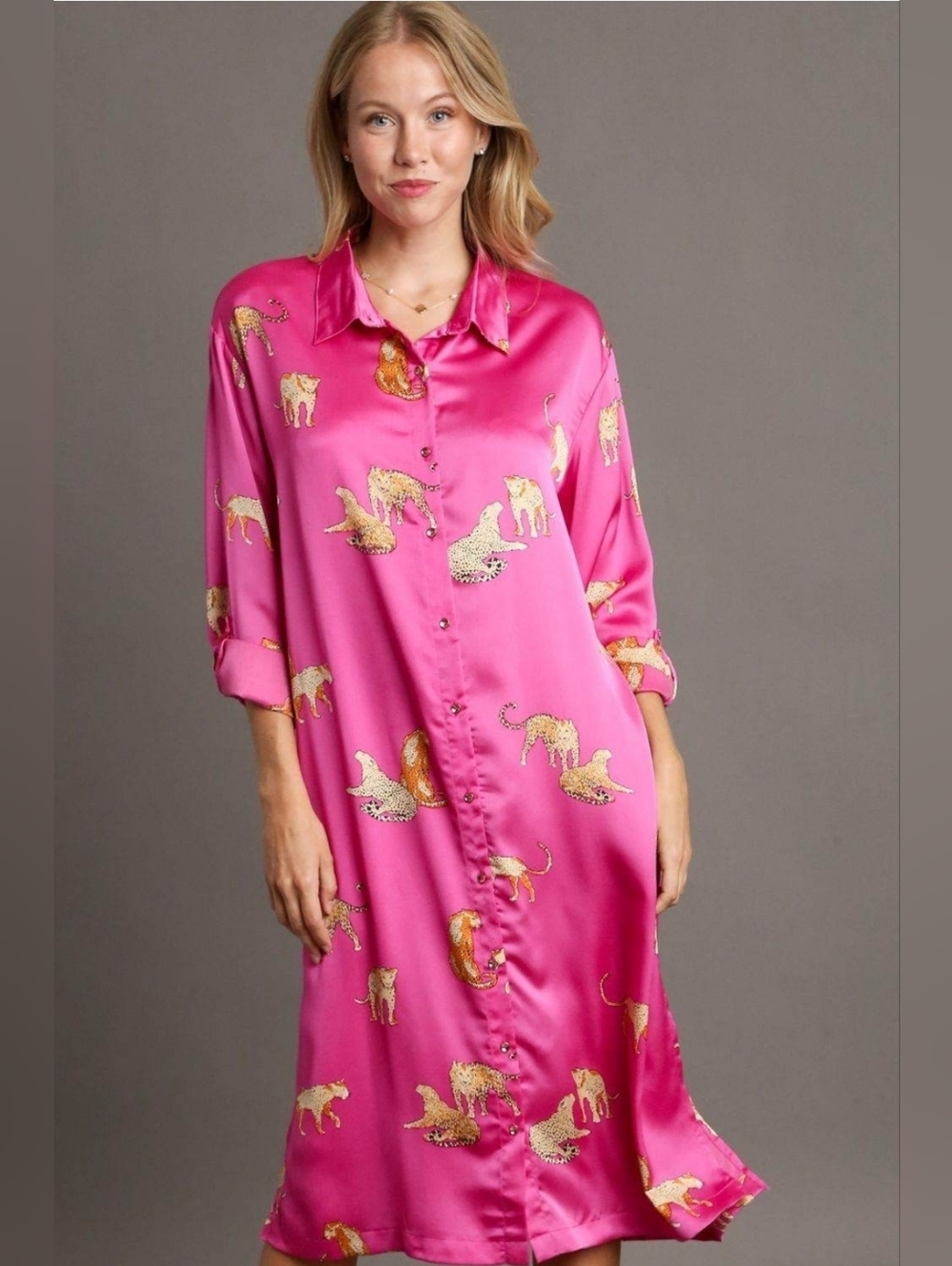 NWT Umgee Button Down Dress Med